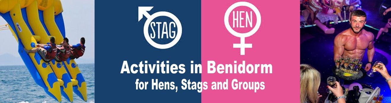 Activities in Benidorm for hens and stags