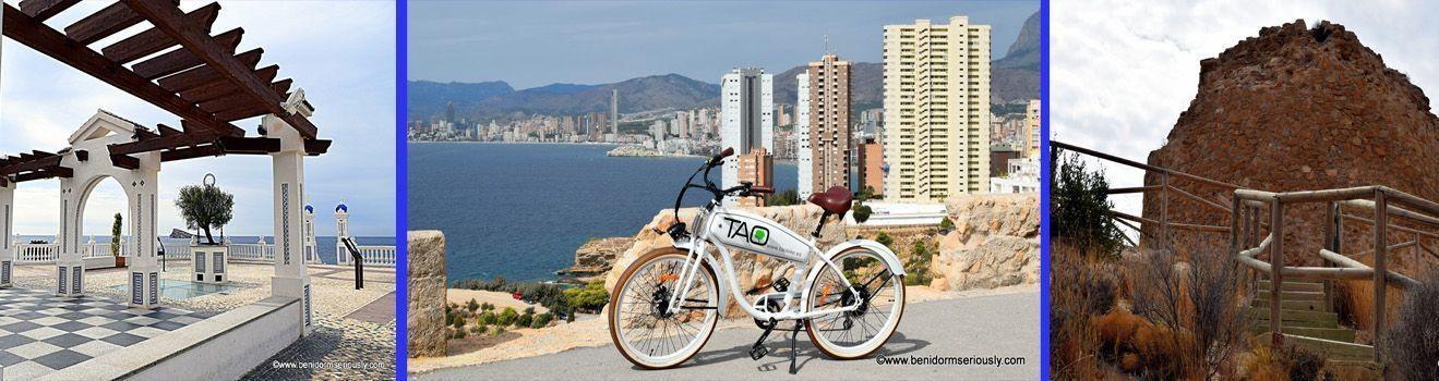 Cycling in Benidorm, day as a tourist